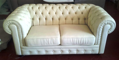 Modernes Ledersofa 1 (100% Made in Italy)