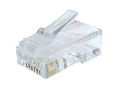 Modular Stecker 8P8C für Solid lan Kabel 100er Pack lc-8P8C-002/100