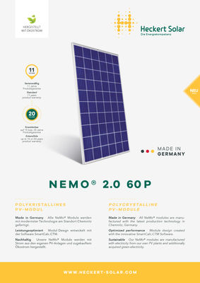 Modules solaires Heckert Solar 60C Mono 315wc (Poly et autres puissances dispo) - Photo 4