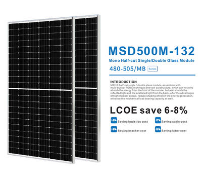Módulo solar de la célula de energía fotovoltaica de 480w 485w 490w 495w 500w - Foto 2