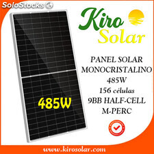 Módulo solar / placas solares monocristalinas Kiro Solar 485W24V plata 156 cél.