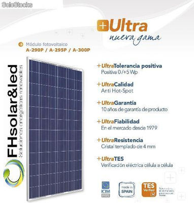 Módulos fotovoltaicos a-290p / a-295p / a-300p ultra