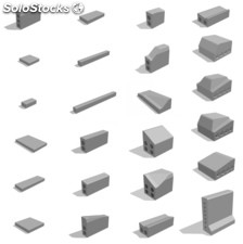 Moldes para sardineles, bordillos, cunetas y todo tipo de prefabricados