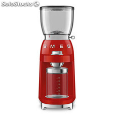 Molinillo de Café CGF01RDEU SMEG Rojo con Capacidad 350g | 30 niveles de molido