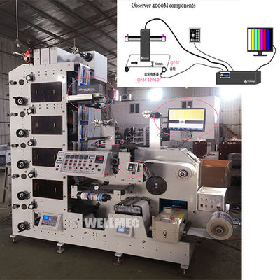 monitor de video en movimiento automático para máquina de impresión flexográfica