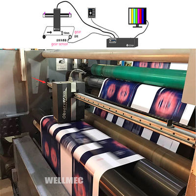 monitor de video en movimiento automático para máquina de impresión flexográfica