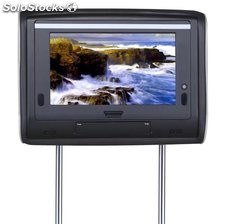 Monitor pantalla reposacabezas cabecero DVD para coche RC-7200 SD USB altavoz
