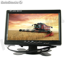 Monitor tft 7 Zoll für Rückfahrkamera Auto Bus lkw Landmaschine 12V/24V DVD 2xAV
