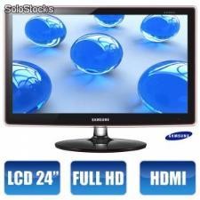 Monitor tv lcd samsung full hd, widescreen 24 polegadas, rose black, p2470hn