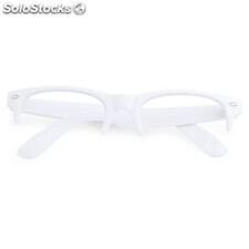 Montura de gafas de clásico diseño en color blanco de a