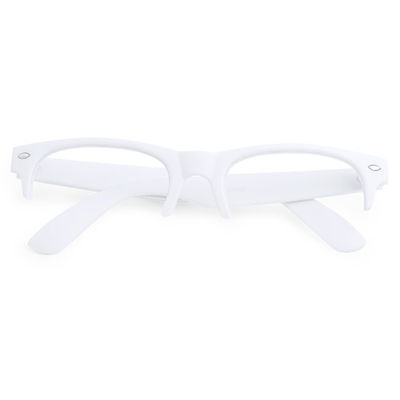 Montura de gafas de clásico diseño en color blanco de a