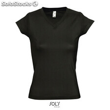 Moon women t-shirt 150g noir profond s MIS11388-db-s
