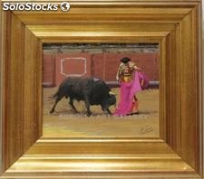 Morante de la puebla | Pinturas de escenas taurinas en óleo sobre lienzo