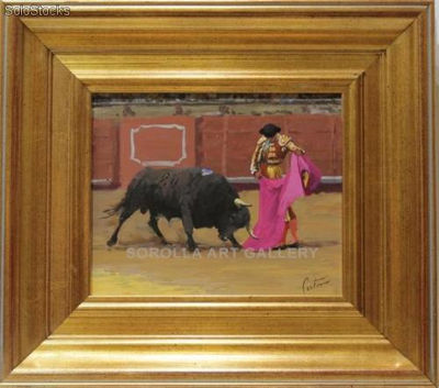 Morante de la puebla | Pinturas de escenas taurinas en óleo sobre lienzo