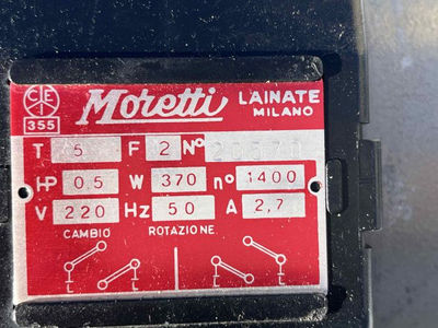 Moretti Motore macchina da Cucire monofase 1.400 giri - Foto 2
