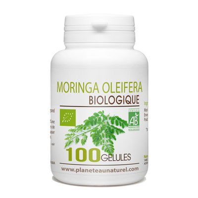Moringa Oleifera Bio - 400 mg - 100 gélules végétales &quot;GPH&quot;