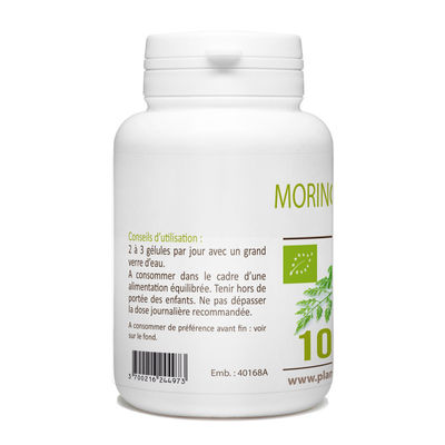 Moringa Oleifera Bio - 400 mg - 100 gélules végétales &amp;quot;GPH&amp;quot; - Photo 3