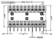 Morsettiera connettore pcb,morsetti per circuito stampato, lz3rh-3.81 - Foto 2