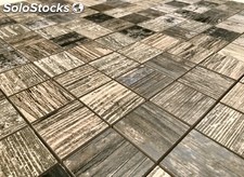 mosaico madera vintage