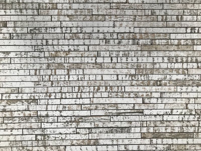 mosaico muro madera blanco decape - Foto 4