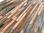Mosaico muro madera multicolor rojizo - Foto 2