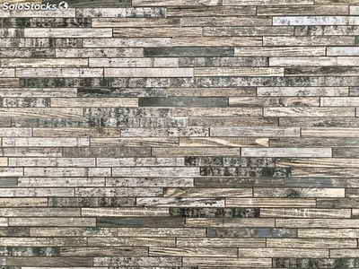 Mosaico muro madera vintage - Foto 5