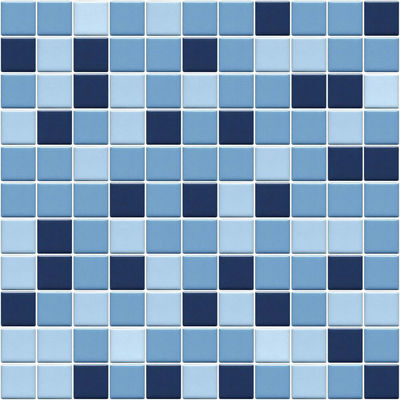 Mosaico para Piscinas Antideslizante MIX colores 2.5x2.5cm agrupado en 30x30 cm
