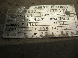 Motor corriente contínua 1,38 Kw - Foto 2