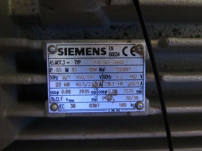 Motor de patas Siemens 22 Kw - Foto 2