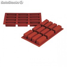 Moule de silicone &quot;bake flex&quot; - cake 17,5x30 cm rouge silicone