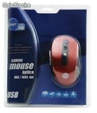 Mouse Gaming Usb Preto e Vermelho