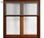 Moustiquaire pour fenêtre sur mesure ! Aluminium imitation bois - 1