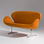 Móveis para casa colorido tecido cisne sofá cadeira - 1