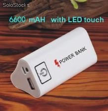 movil alimentacion energia portatil viaje poder 6600mAH para MP3 MP4 phone ipad