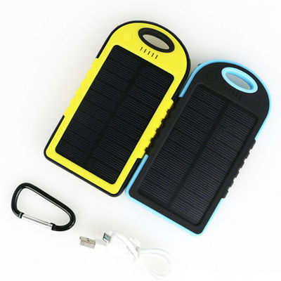 Móvil solar baterias Cargador powerbank 5000 mah con mosquetón
