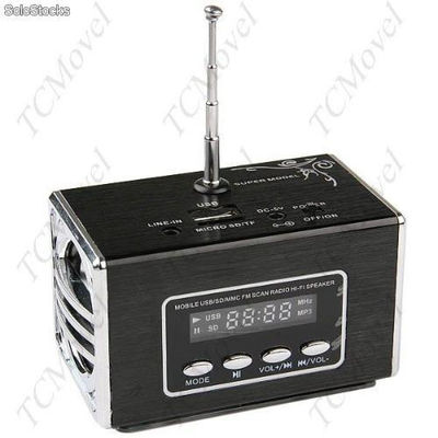 MP3 Radio FM USB Jack TF Slot LCD Esterio