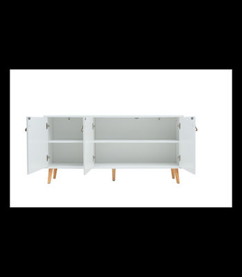 Mueble aparador Md-Tiano 3 puertas acabado blanco, 140cm(ancho) 68cm(altura) - Foto 4