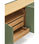 Mueble aparador para comedor modelo Arista 4 puertas acabado verde, 40cm(ancho) - Foto 2