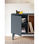 Mueble aparador para comedor modelo Corvo 1 puerta 3 cajones acabado antracita, - Foto 2