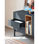 Mueble aparador para comedor modelo Corvo 1 puerta 6 cajones acabado gris - Foto 2