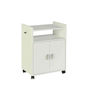 Mueble auxiliar microondas en acabado color blanco, 79,5 cm(alto)60 cm(ancho)40