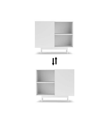 Mueble auxiliar modelo 601-2 acabado en blanco. 78 cm (alto) x 90 cm (ancho) x - Foto 2