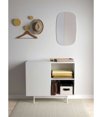 Mueble auxiliar modelo 601-2 acabado en blanco. 78 cm (alto) x 90 cm (ancho) x