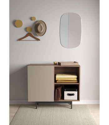 Mueble auxiliar modelo 601-2 acabado en nogal/arena. 78 cm (alto) x 90 cm - Foto 4