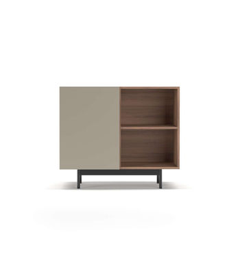 Mueble auxiliar modelo 601-2 acabado en nogal/arena. 78 cm (alto) x 90 cm