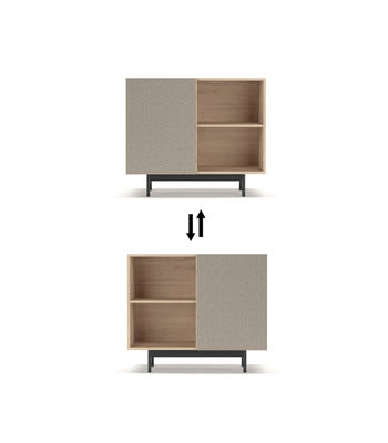 Mueble auxiliar modelo 601-2 acabado en roble/arena. 78 cm (alto) x 90 cm - Foto 4