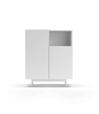 Mueble auxiliar modelo 602-1 acabado en blanco. 110 cm (alto) x 90 cm (ancho) x - Foto 2