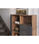 Mueble auxiliar modelo-602-1 acabado nogal/grafito, 110 cm (alto) x 90 cm - Foto 3
