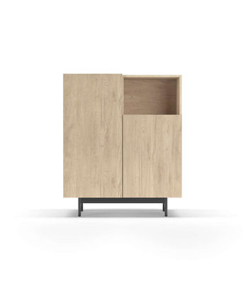 Mueble auxiliar modelo-602-1 acabado roble, 110 cm (alto) x 90 cm (ancho) x 34 - Foto 2