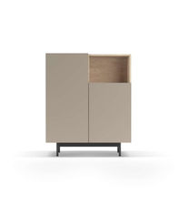 Mueble auxiliar modelo-602-1 acabado roble/arena, 110 cm (alto) x 90 cm (ancho)